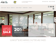 Tablet Screenshot of illawarrablinds.luxaflex.com.au