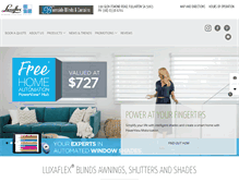 Tablet Screenshot of burnsideblinds.luxaflex.com.au