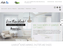 Tablet Screenshot of dbfinishingtouch.luxaflex.com.au