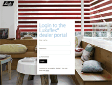 Tablet Screenshot of dealers.luxaflex.co.uk