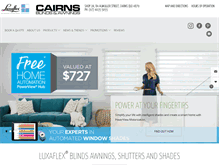 Tablet Screenshot of cairns.luxaflex.com.au