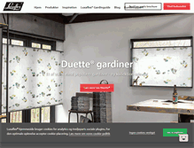 Tablet Screenshot of luxaflex.dk