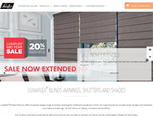 Tablet Screenshot of luxaflex.com.au