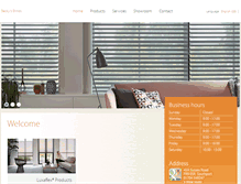 Tablet Screenshot of beckysblinds.luxaflex.co.uk